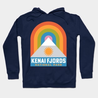 Kenai Fjords National Park Alaska Hiking Rainbow Hoodie